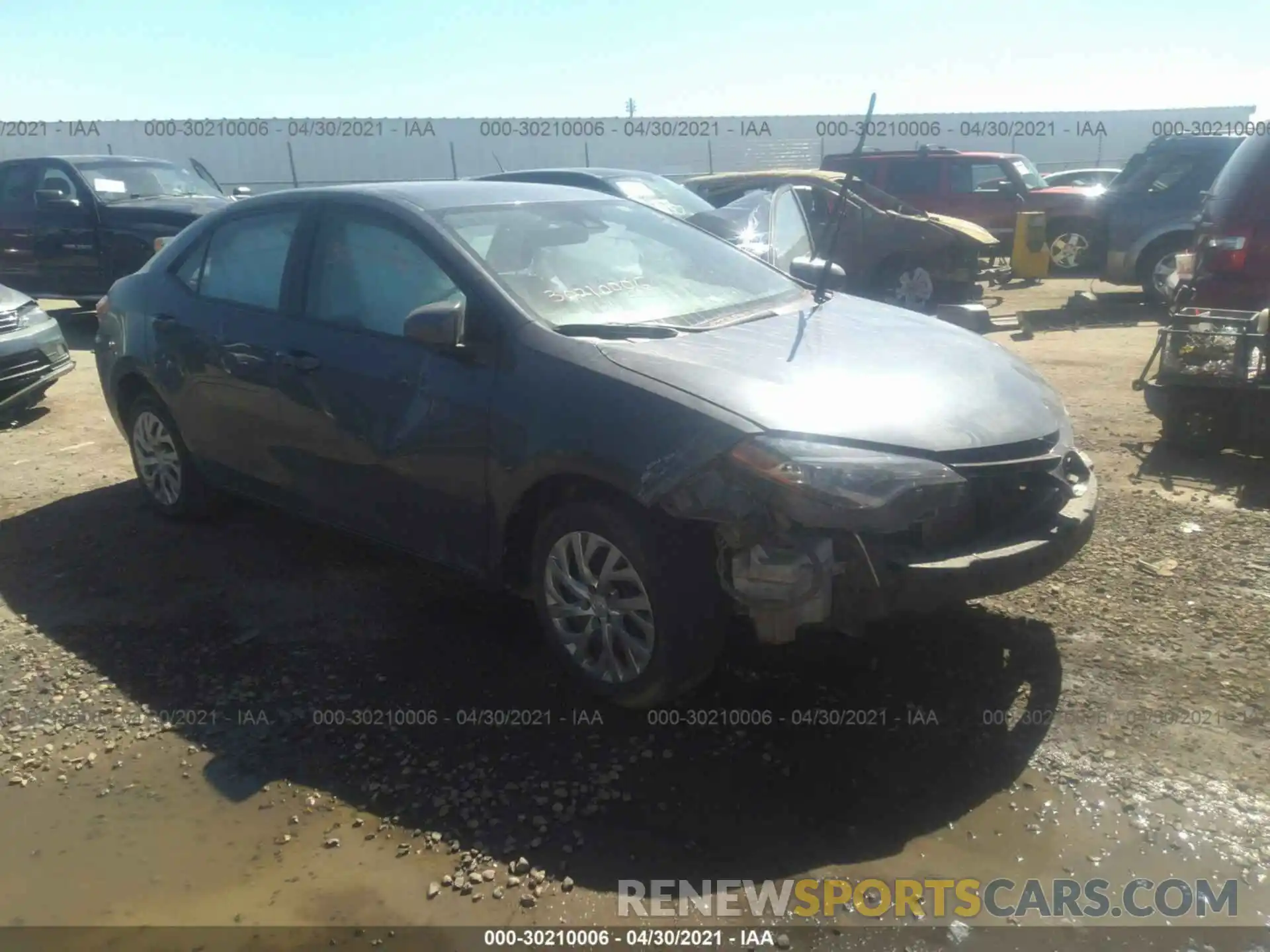 1 Photograph of a damaged car 2T1BURHE8KC180743 TOYOTA COROLLA 2019