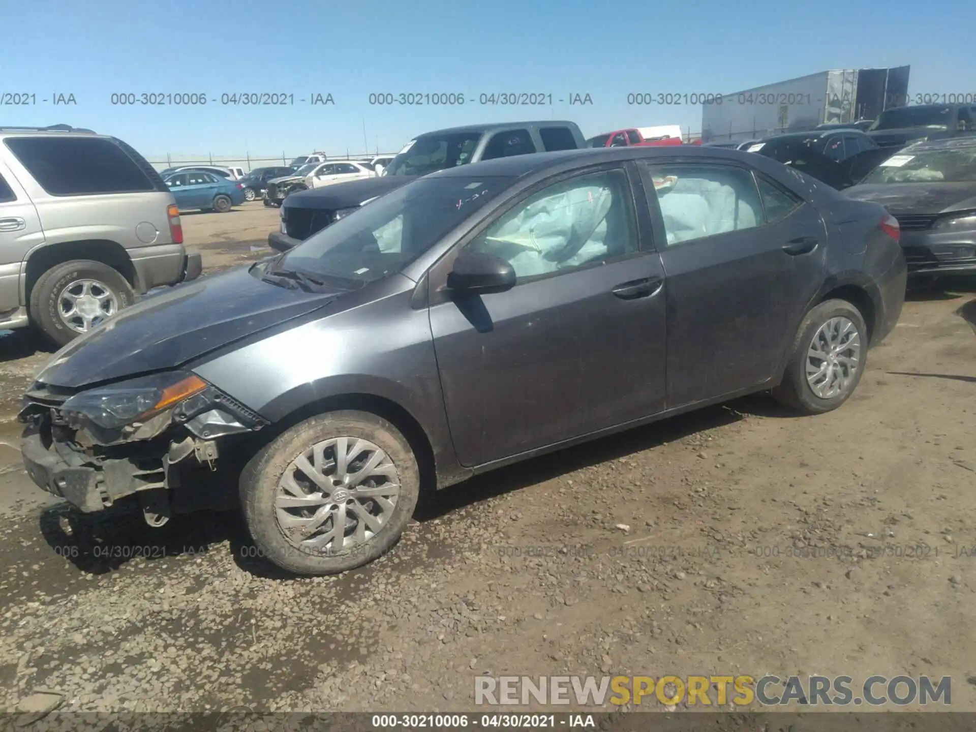 2 Photograph of a damaged car 2T1BURHE8KC180743 TOYOTA COROLLA 2019