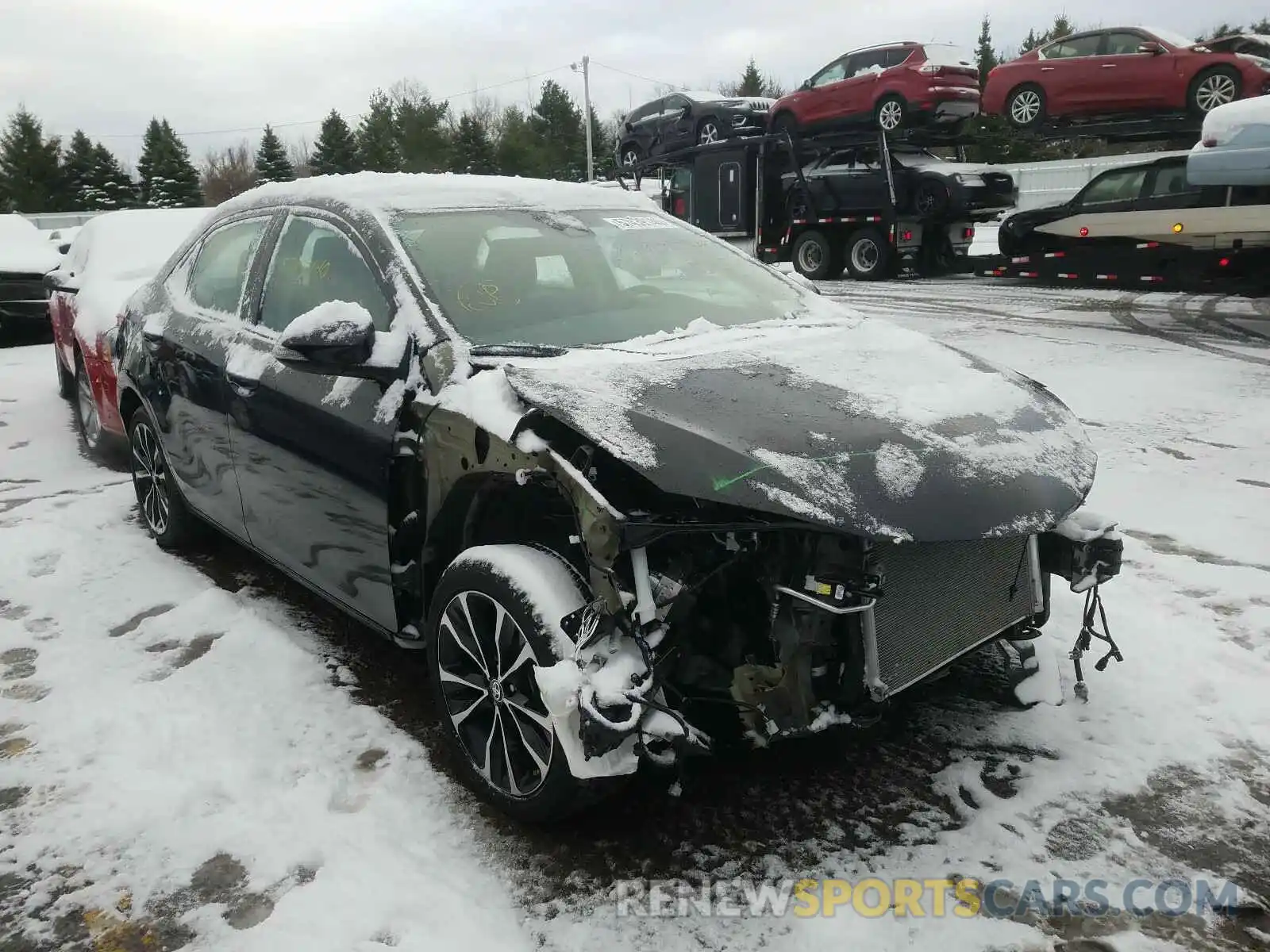1 Фотография поврежденного автомобиля 2T1BURHE8KC181004 TOYOTA COROLLA 2019