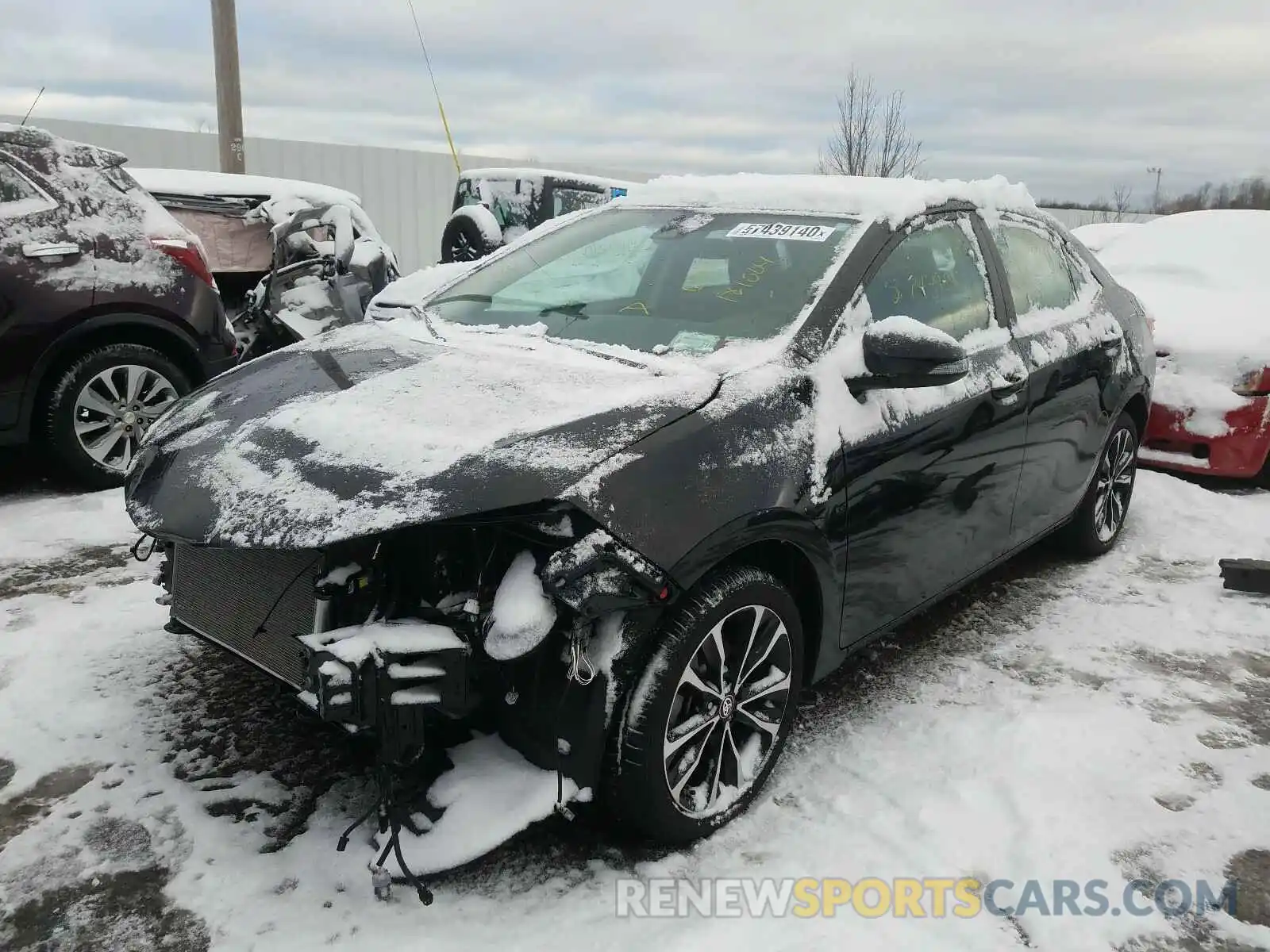 2 Photograph of a damaged car 2T1BURHE8KC181004 TOYOTA COROLLA 2019