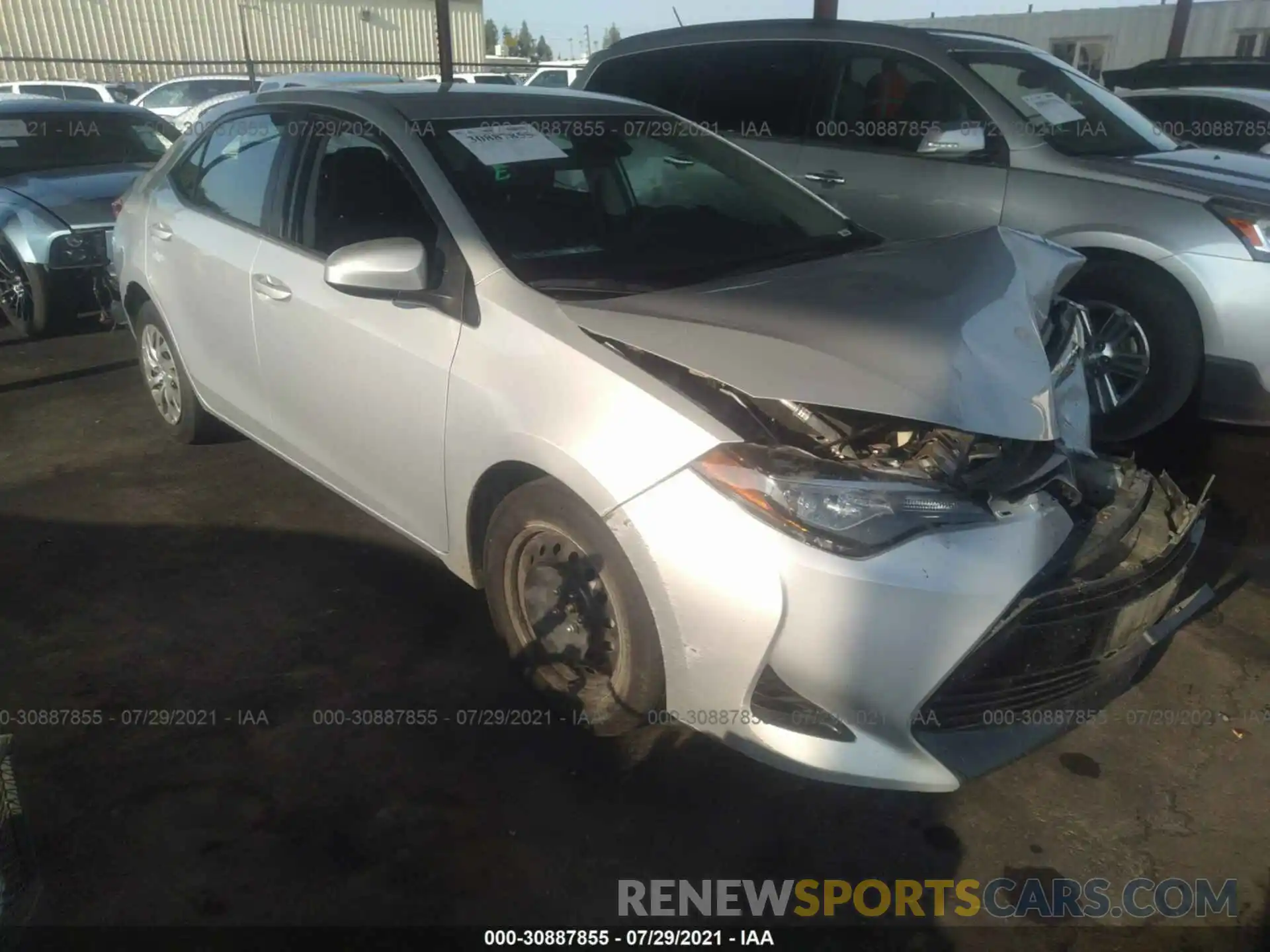 1 Photograph of a damaged car 2T1BURHE8KC181018 TOYOTA COROLLA 2019