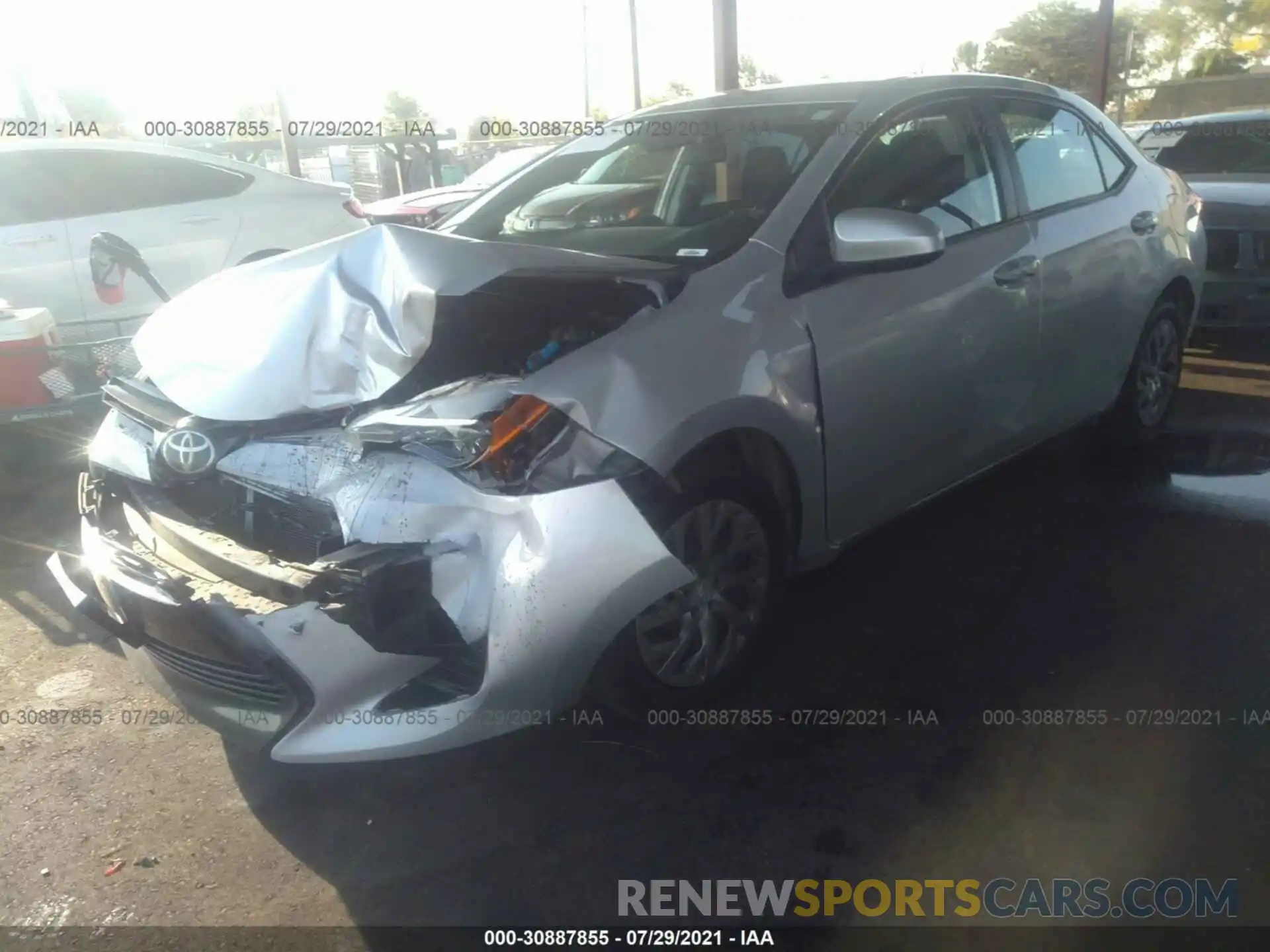 2 Photograph of a damaged car 2T1BURHE8KC181018 TOYOTA COROLLA 2019