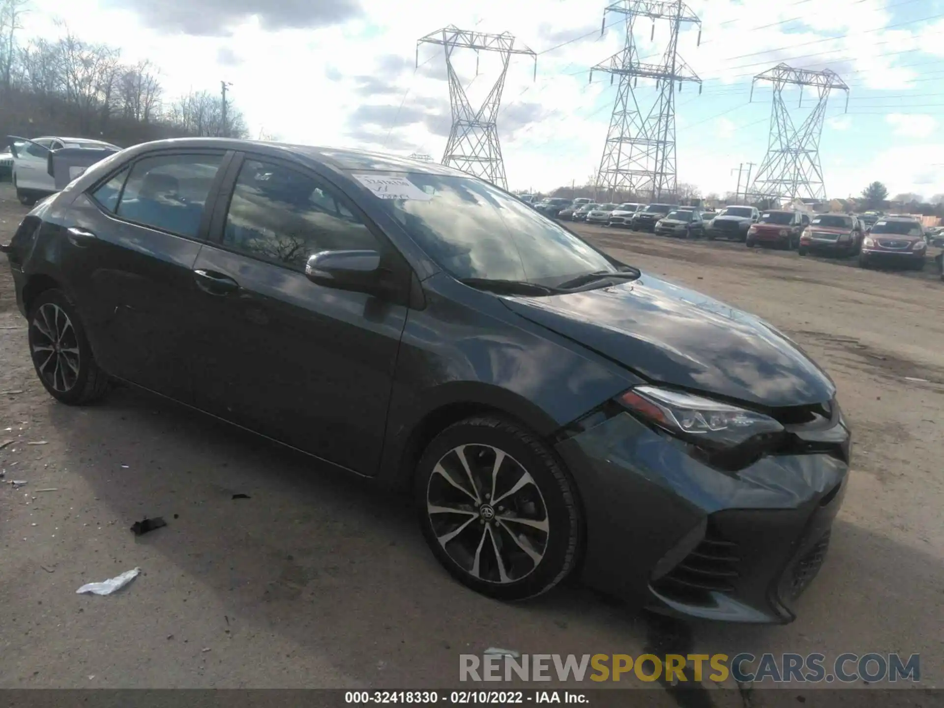 1 Photograph of a damaged car 2T1BURHE8KC181178 TOYOTA COROLLA 2019