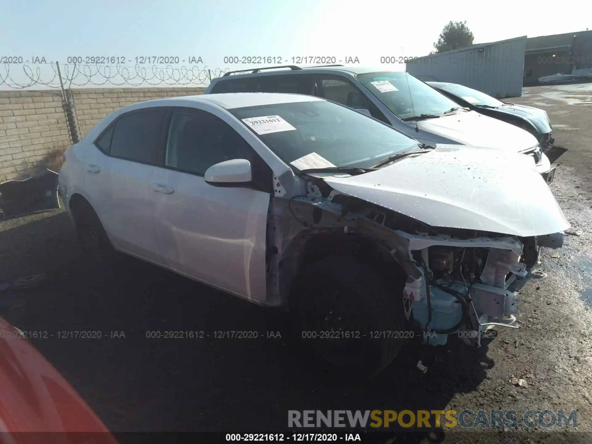 1 Photograph of a damaged car 2T1BURHE8KC183755 TOYOTA COROLLA 2019