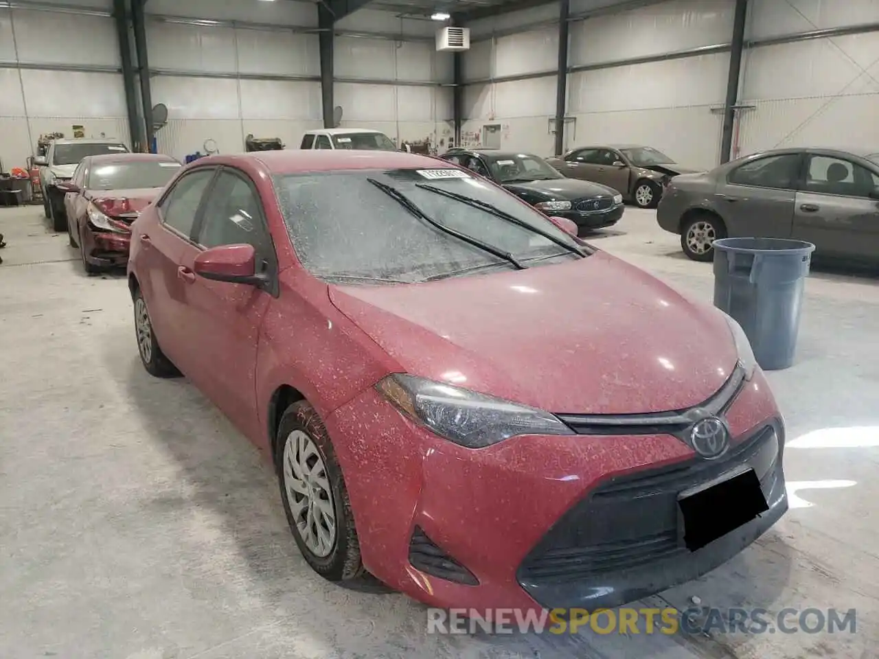 1 Photograph of a damaged car 2T1BURHE8KC184775 TOYOTA COROLLA 2019