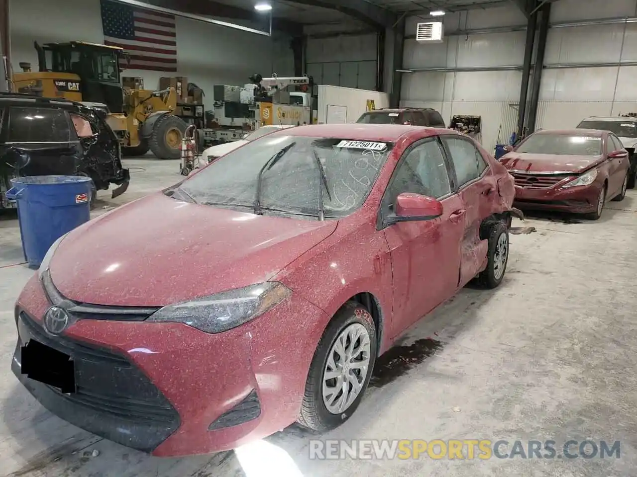 2 Photograph of a damaged car 2T1BURHE8KC184775 TOYOTA COROLLA 2019