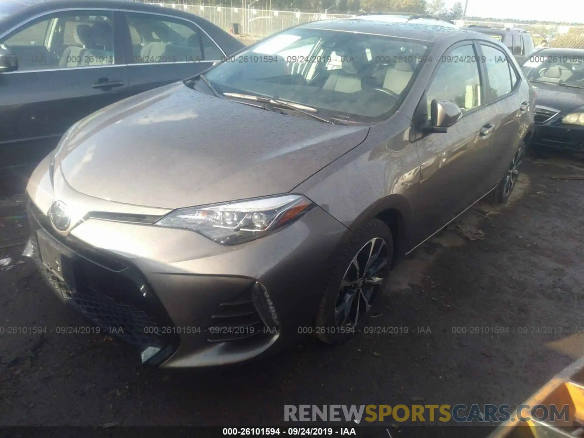 2 Photograph of a damaged car 2T1BURHE8KC185294 TOYOTA COROLLA 2019