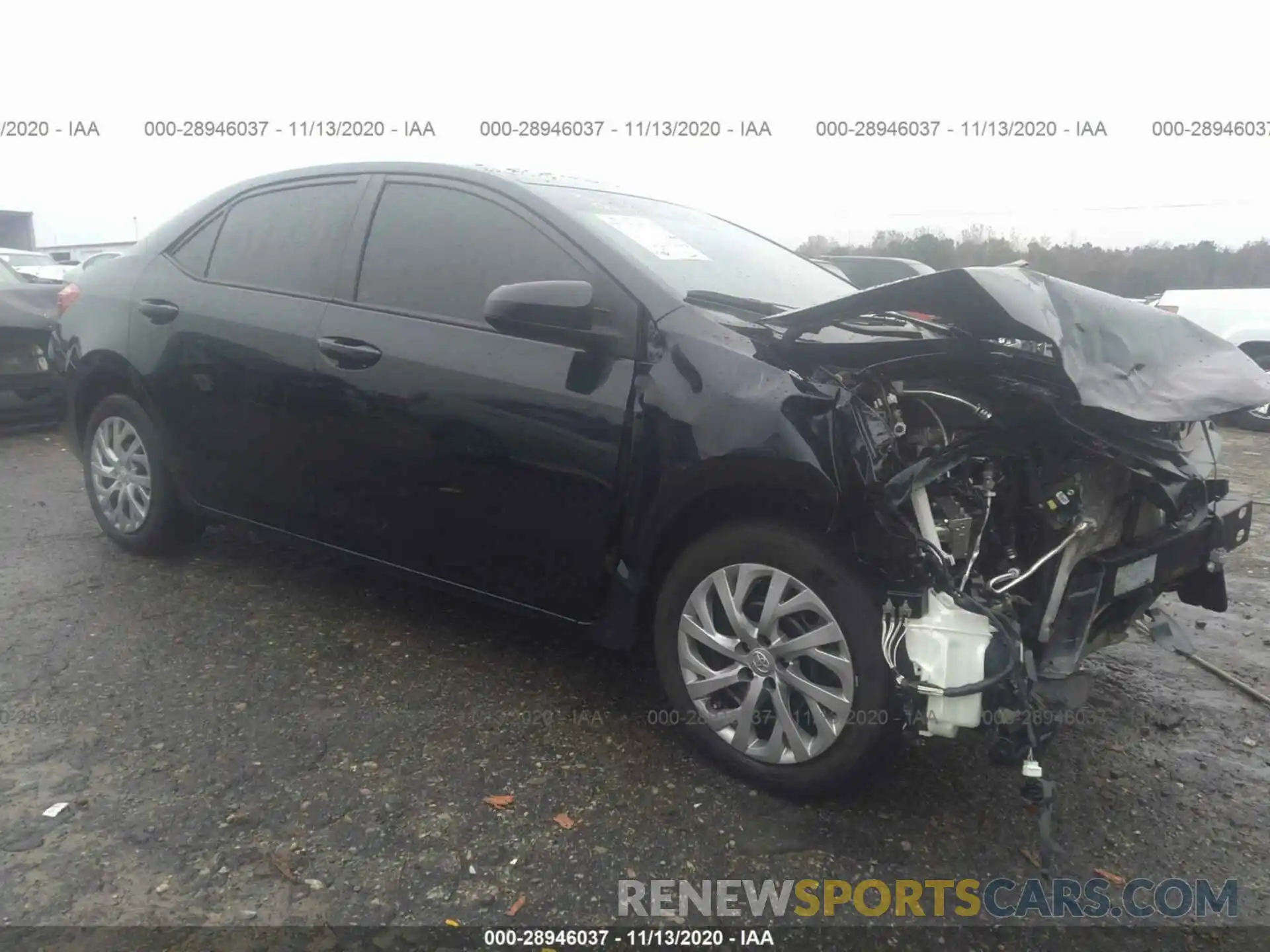 1 Photograph of a damaged car 2T1BURHE8KC185795 TOYOTA COROLLA 2019