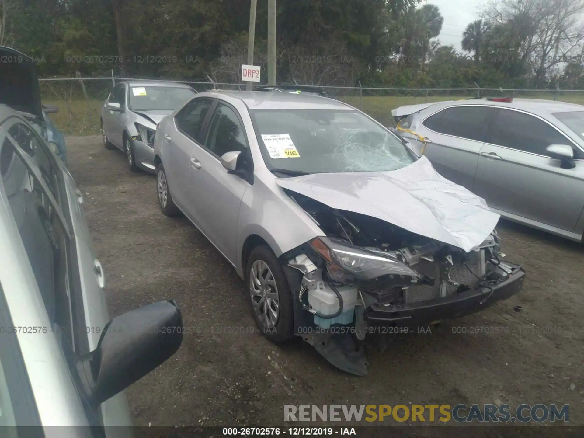 1 Photograph of a damaged car 2T1BURHE8KC186008 TOYOTA COROLLA 2019