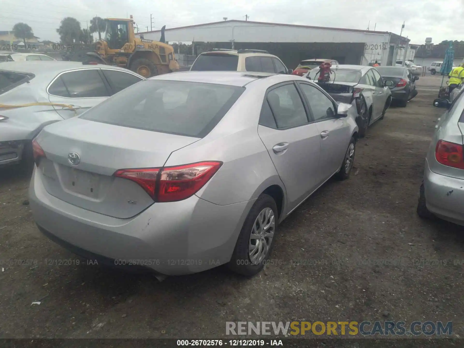 4 Photograph of a damaged car 2T1BURHE8KC186008 TOYOTA COROLLA 2019