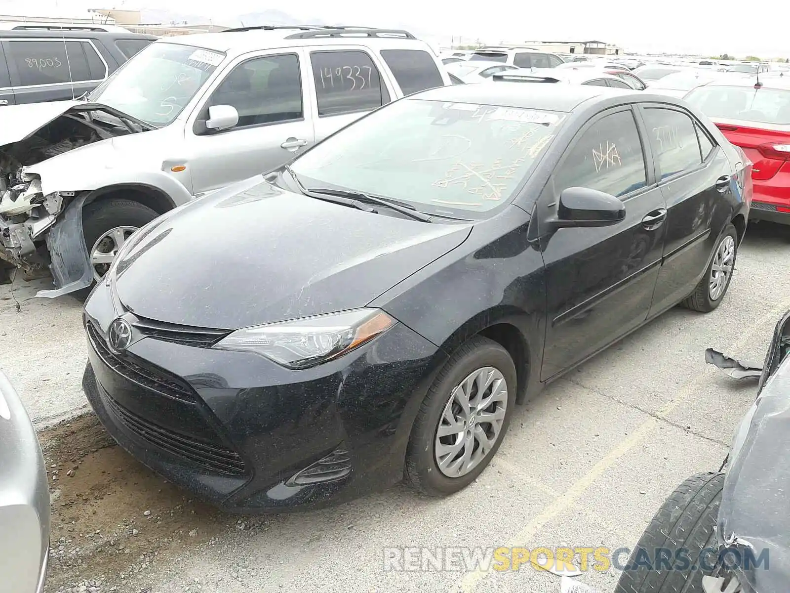 2 Photograph of a damaged car 2T1BURHE8KC187529 TOYOTA COROLLA 2019