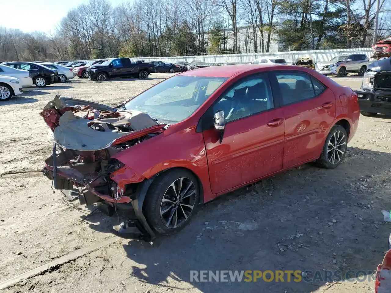 1 Photograph of a damaged car 2T1BURHE8KC187787 TOYOTA COROLLA 2019