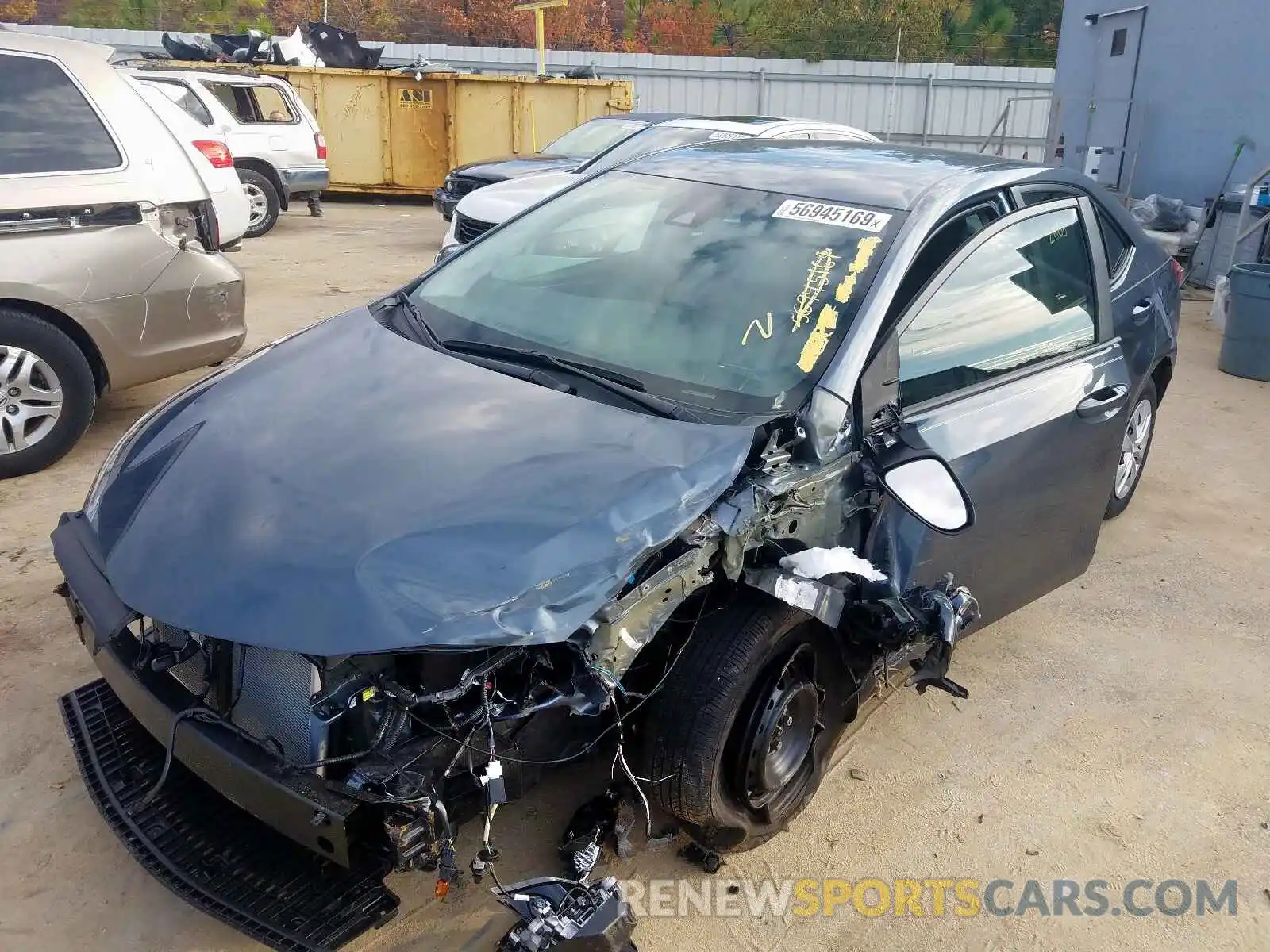 2 Photograph of a damaged car 2T1BURHE8KC188194 TOYOTA COROLLA 2019