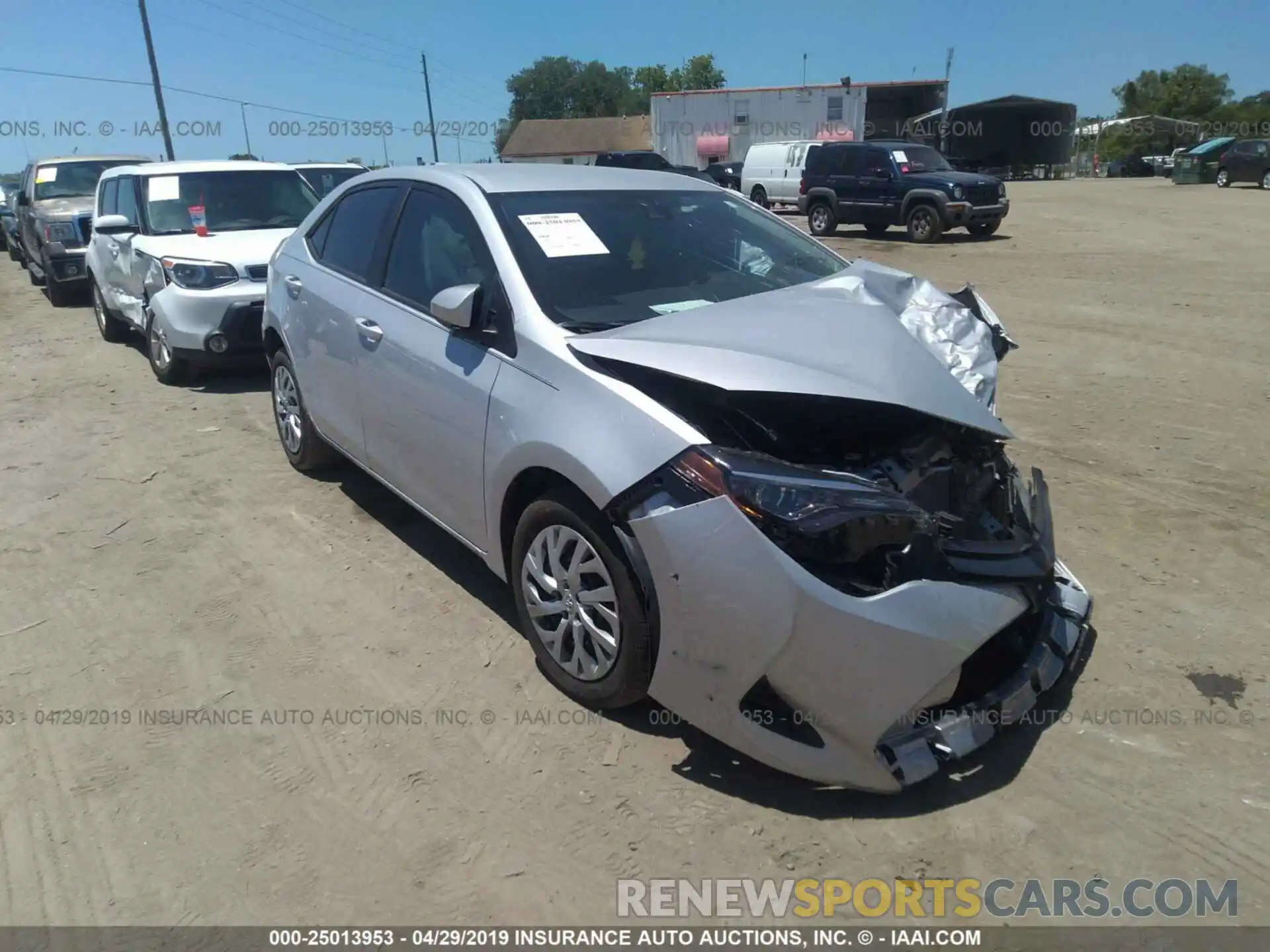 1 Photograph of a damaged car 2T1BURHE8KC189670 TOYOTA COROLLA 2019