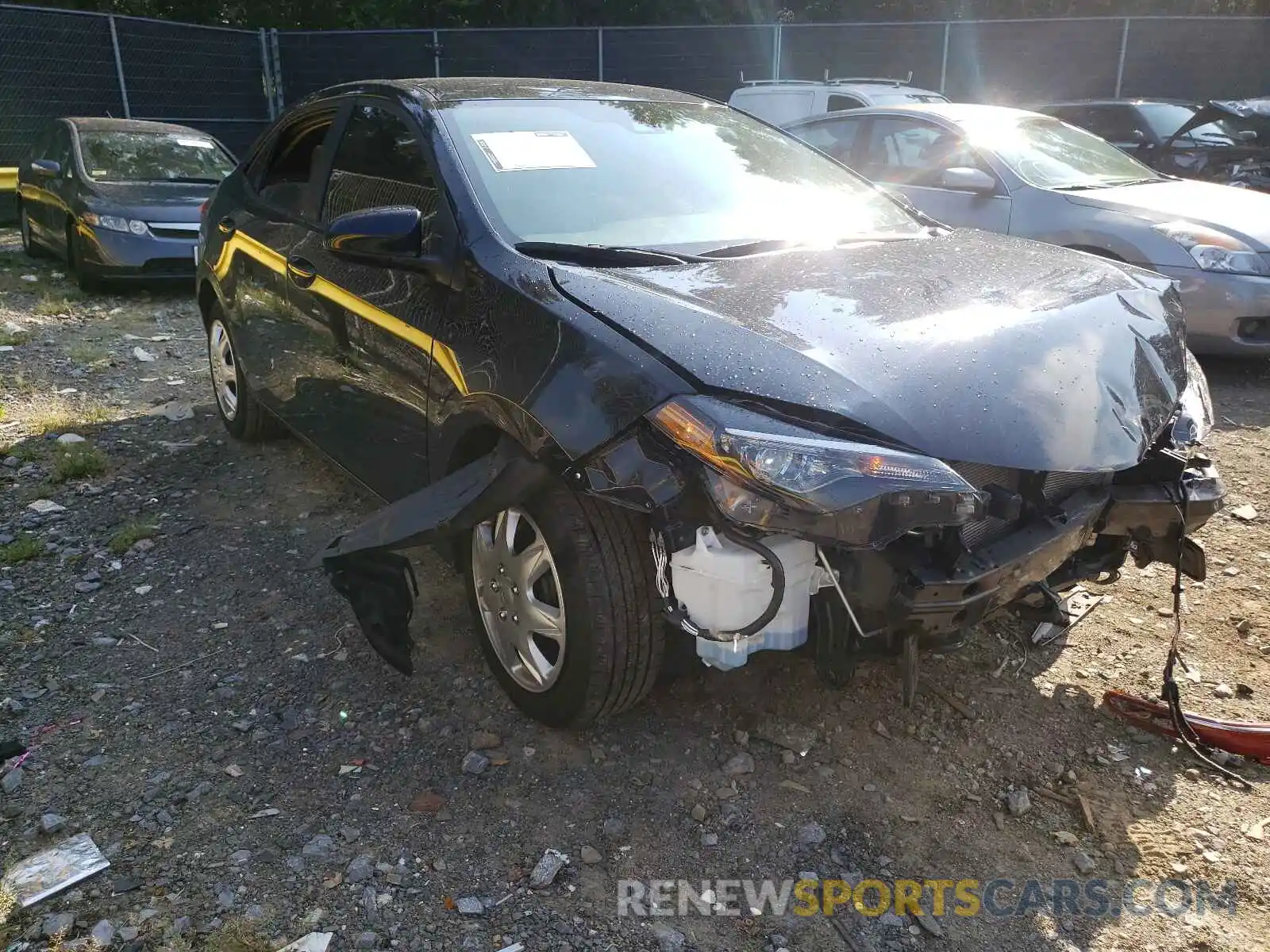 1 Photograph of a damaged car 2T1BURHE8KC190141 TOYOTA COROLLA 2019