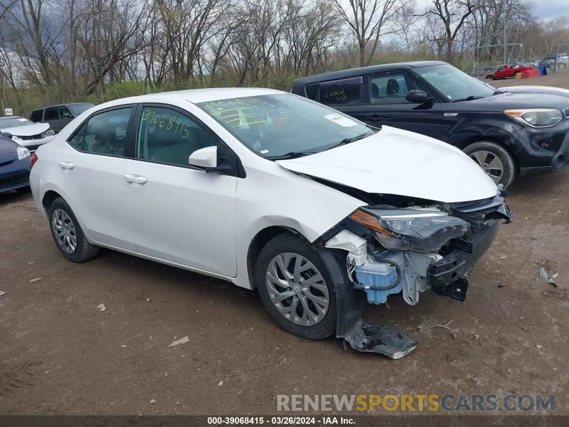 1 Photograph of a damaged car 2T1BURHE8KC190298 TOYOTA COROLLA 2019