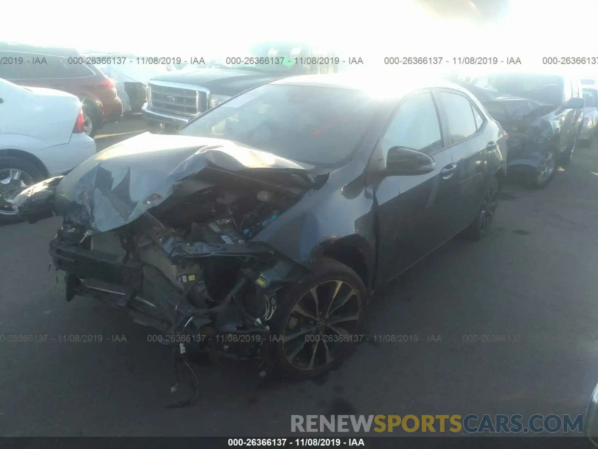 2 Photograph of a damaged car 2T1BURHE8KC191256 TOYOTA COROLLA 2019