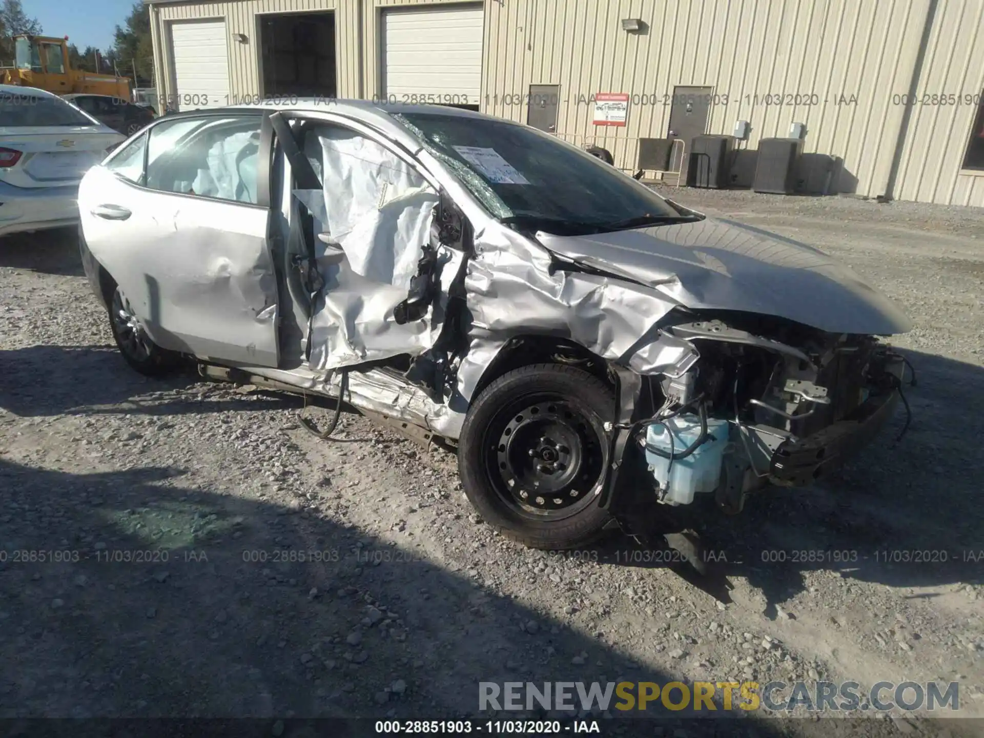 1 Photograph of a damaged car 2T1BURHE8KC191743 TOYOTA COROLLA 2019