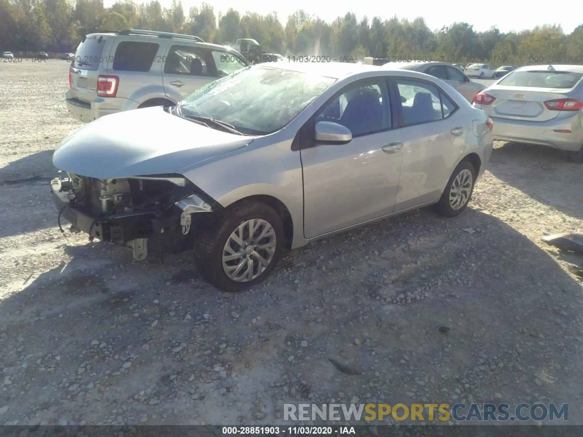 2 Photograph of a damaged car 2T1BURHE8KC191743 TOYOTA COROLLA 2019