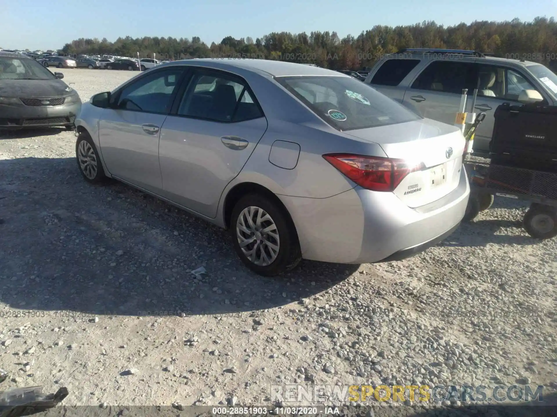 3 Photograph of a damaged car 2T1BURHE8KC191743 TOYOTA COROLLA 2019