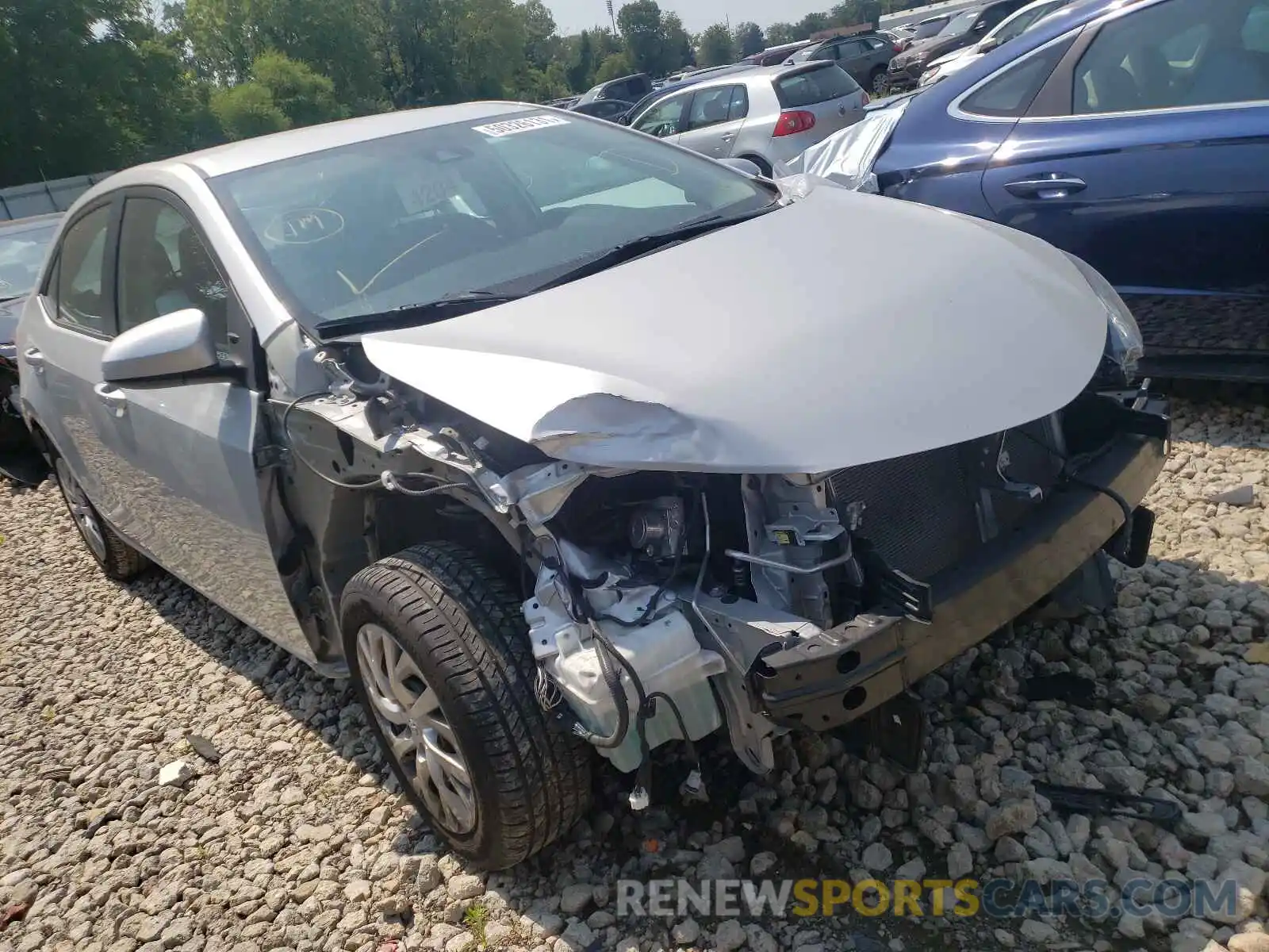 1 Photograph of a damaged car 2T1BURHE8KC191757 TOYOTA COROLLA 2019