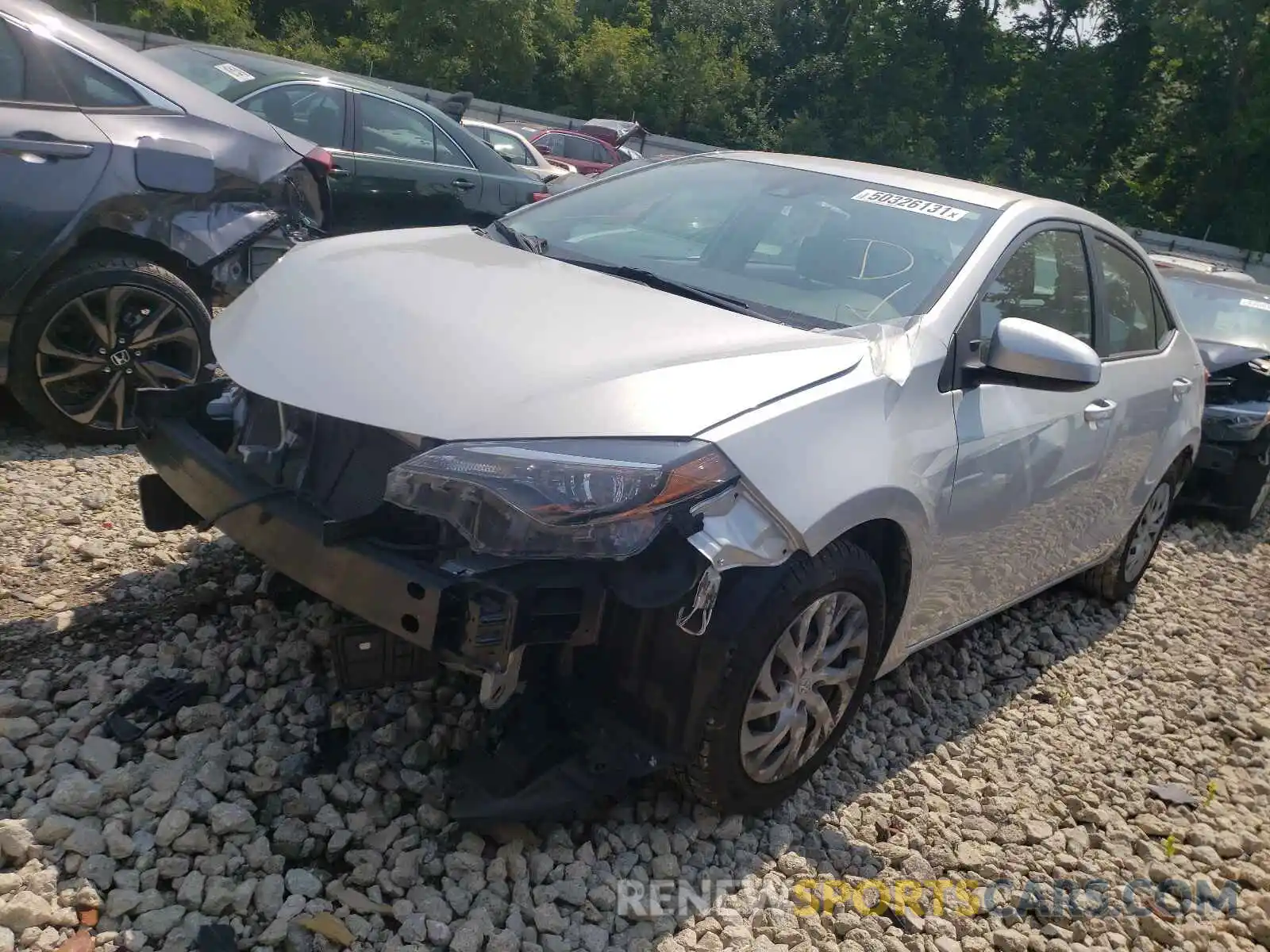 2 Photograph of a damaged car 2T1BURHE8KC191757 TOYOTA COROLLA 2019