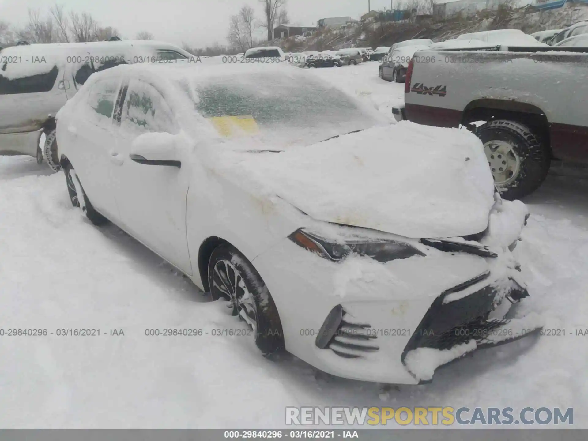 1 Photograph of a damaged car 2T1BURHE8KC192035 TOYOTA COROLLA 2019