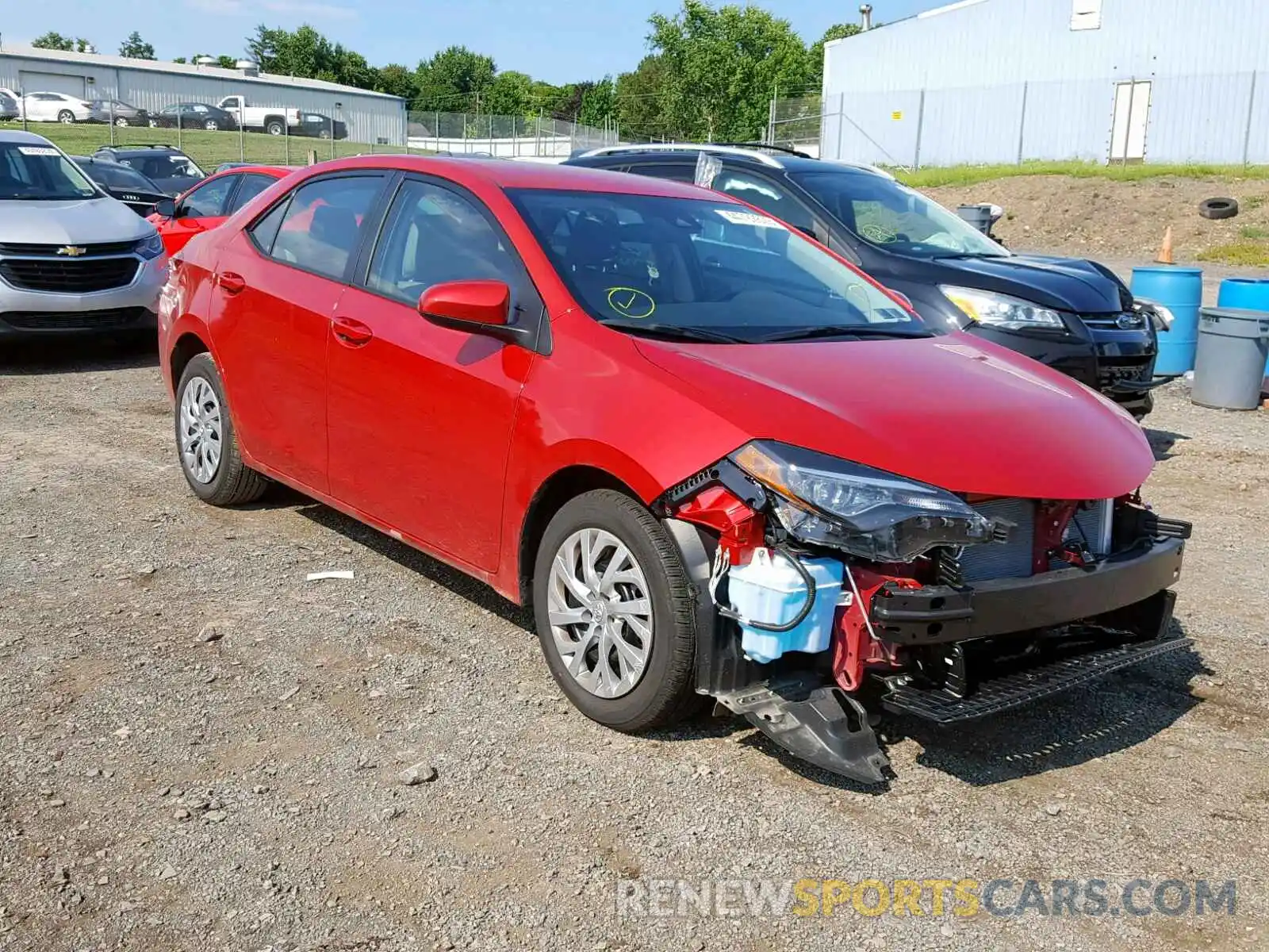 1 Photograph of a damaged car 2T1BURHE8KC192293 TOYOTA COROLLA 2019