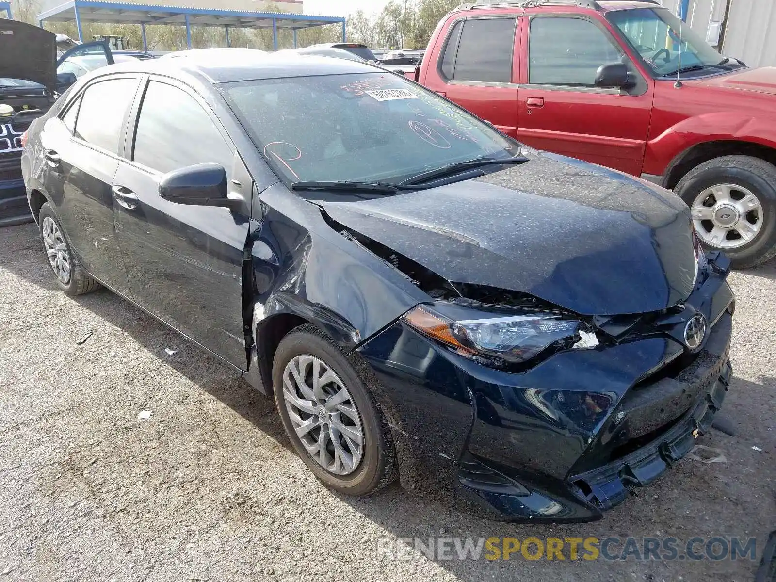 1 Photograph of a damaged car 2T1BURHE8KC192584 TOYOTA COROLLA 2019