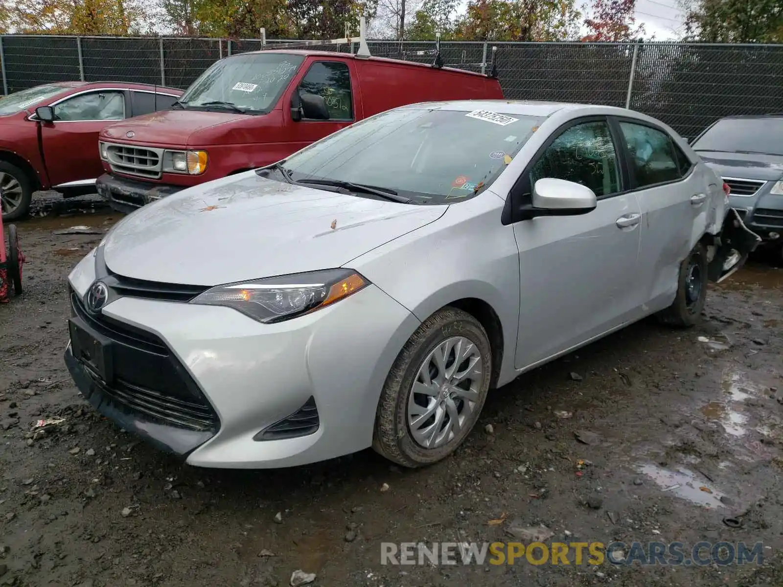 2 Photograph of a damaged car 2T1BURHE8KC193041 TOYOTA COROLLA 2019