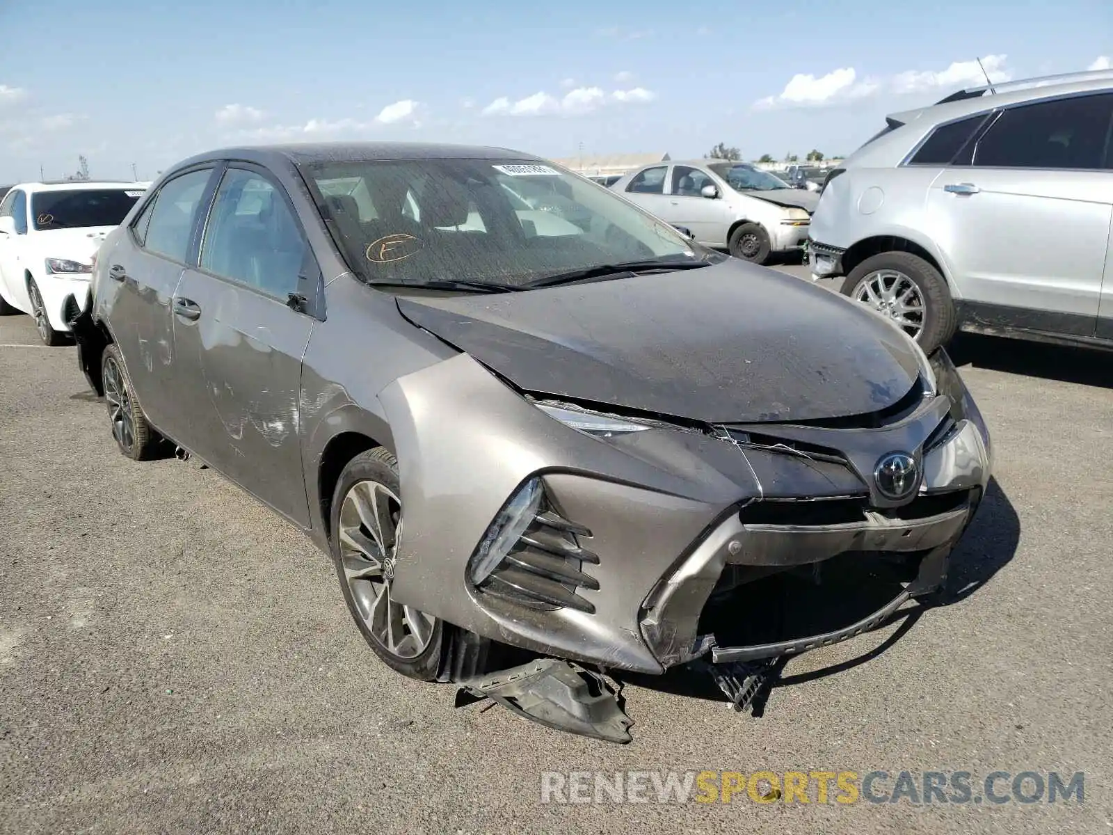 1 Photograph of a damaged car 2T1BURHE8KC193430 TOYOTA COROLLA 2019