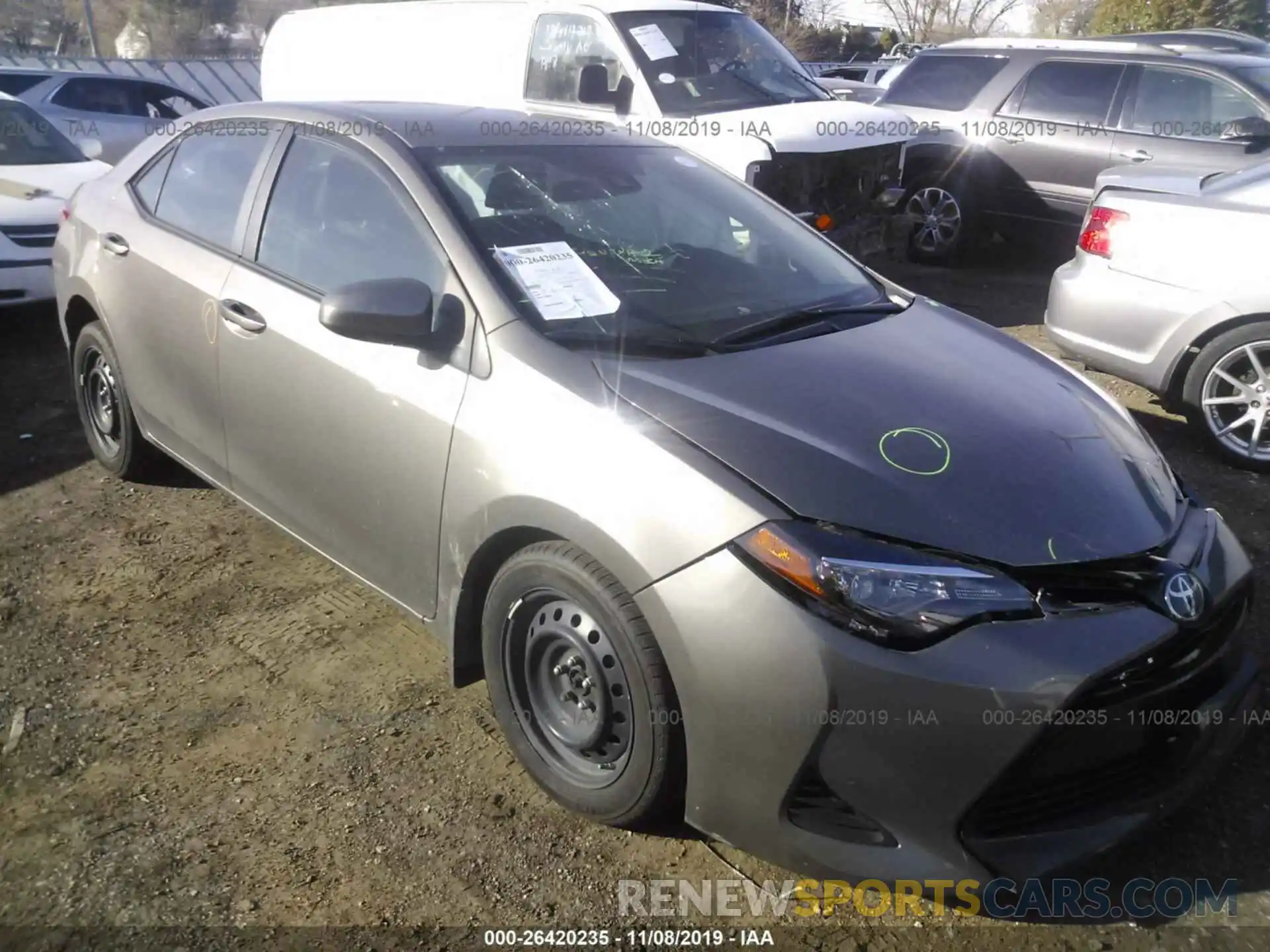 1 Photograph of a damaged car 2T1BURHE8KC194920 TOYOTA COROLLA 2019