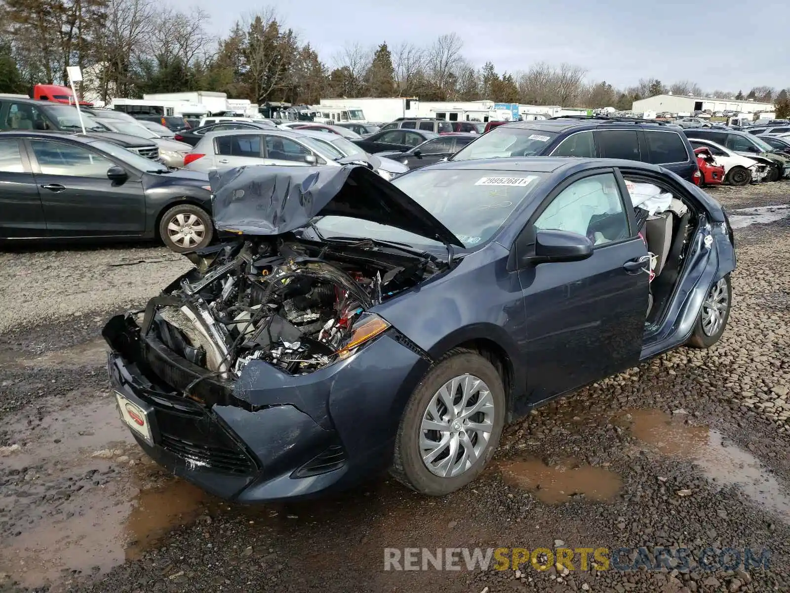 2 Photograph of a damaged car 2T1BURHE8KC195064 TOYOTA COROLLA 2019