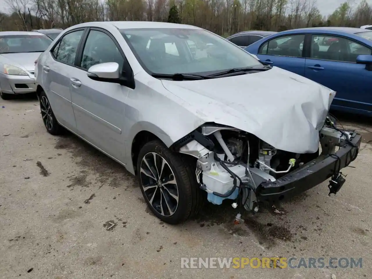 1 Photograph of a damaged car 2T1BURHE8KC197378 TOYOTA COROLLA 2019