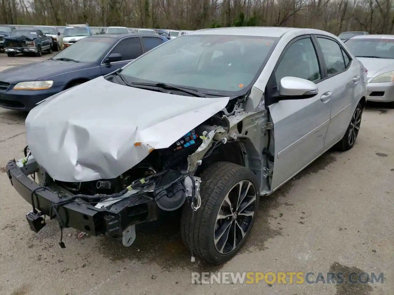 2 Photograph of a damaged car 2T1BURHE8KC197378 TOYOTA COROLLA 2019