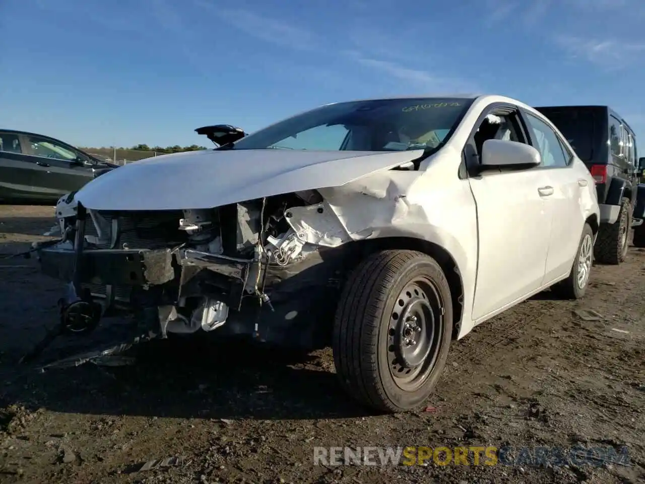 2 Photograph of a damaged car 2T1BURHE8KC197977 TOYOTA COROLLA 2019