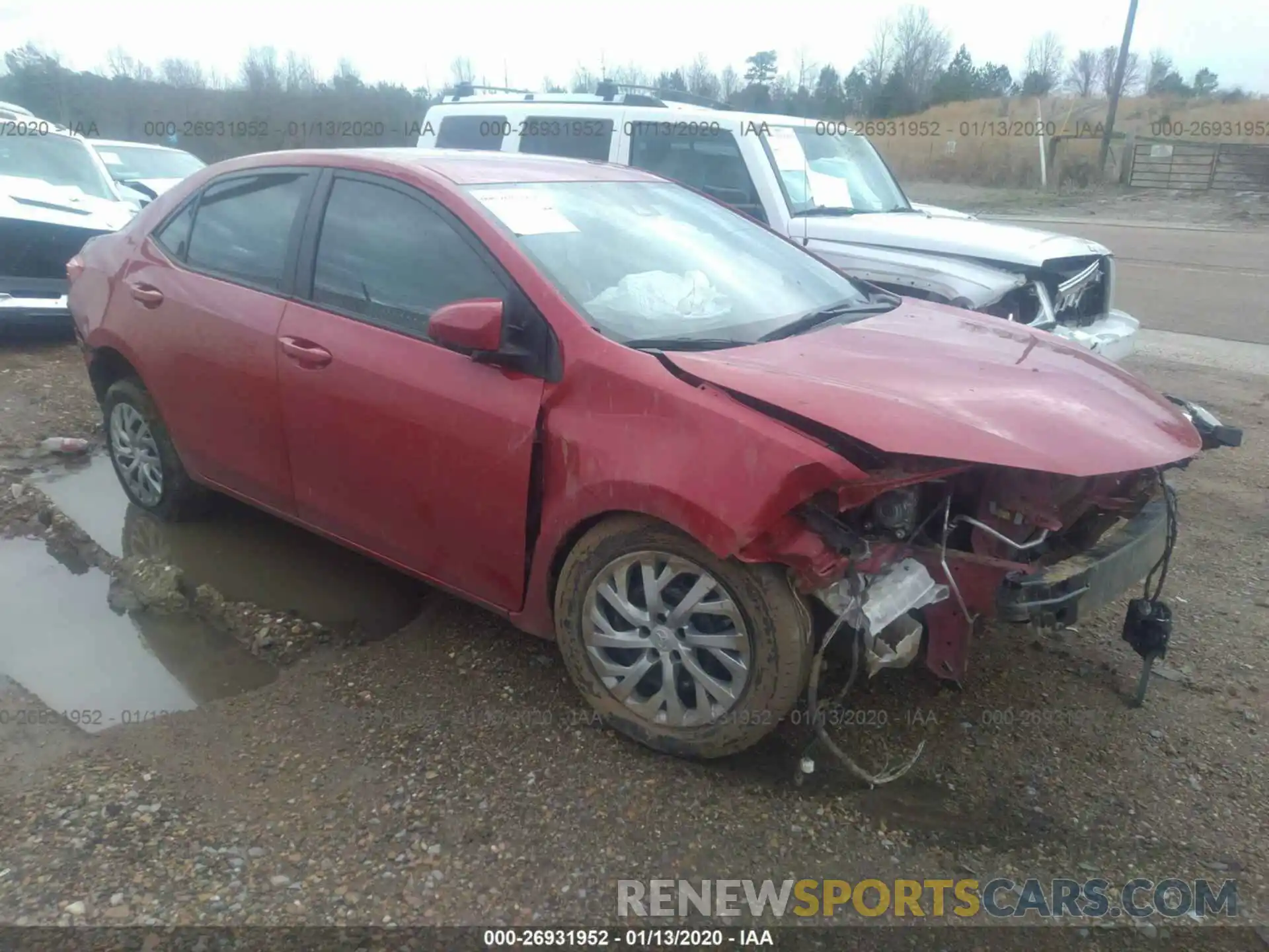 1 Photograph of a damaged car 2T1BURHE8KC199132 TOYOTA COROLLA 2019