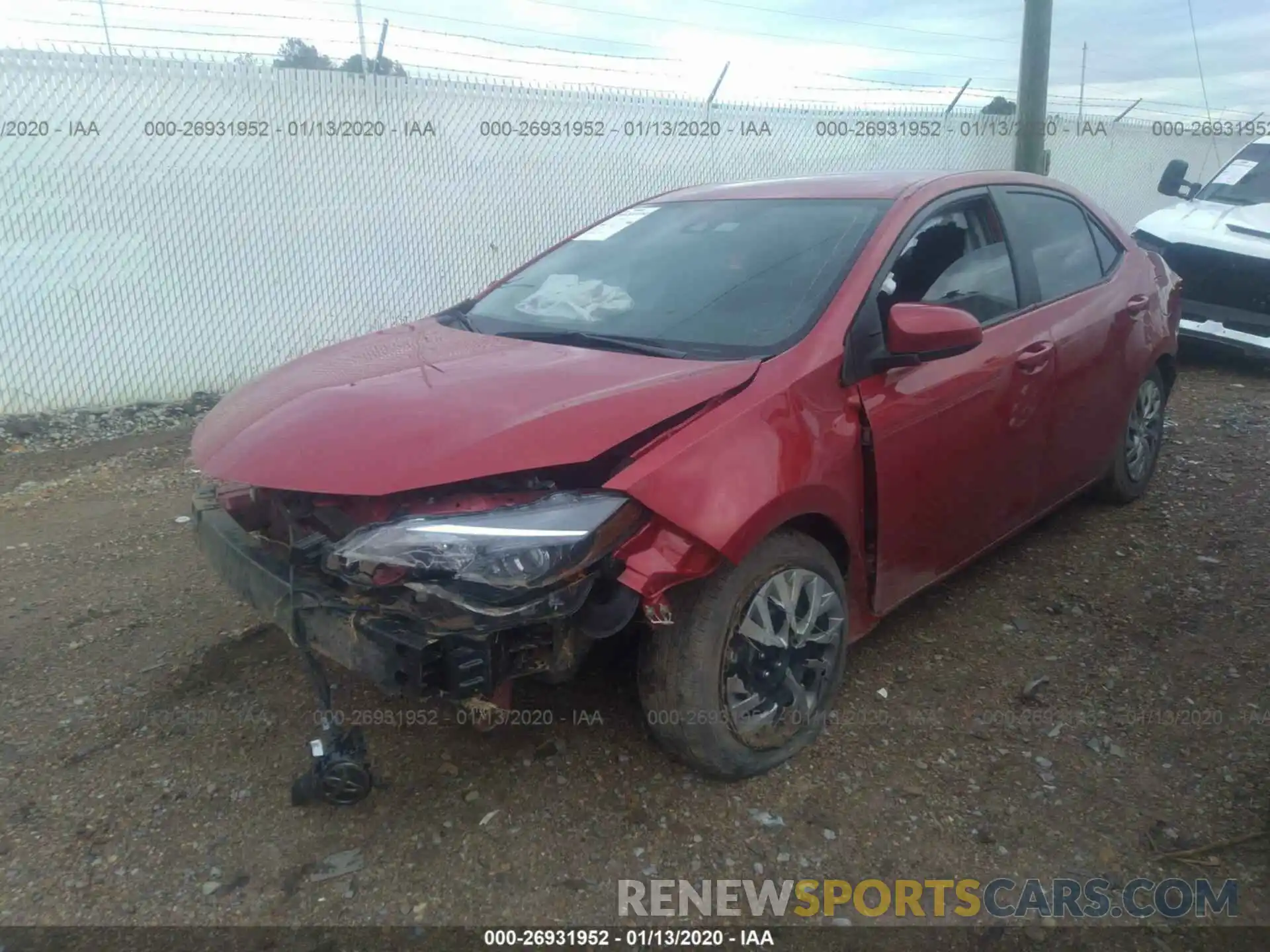 2 Photograph of a damaged car 2T1BURHE8KC199132 TOYOTA COROLLA 2019