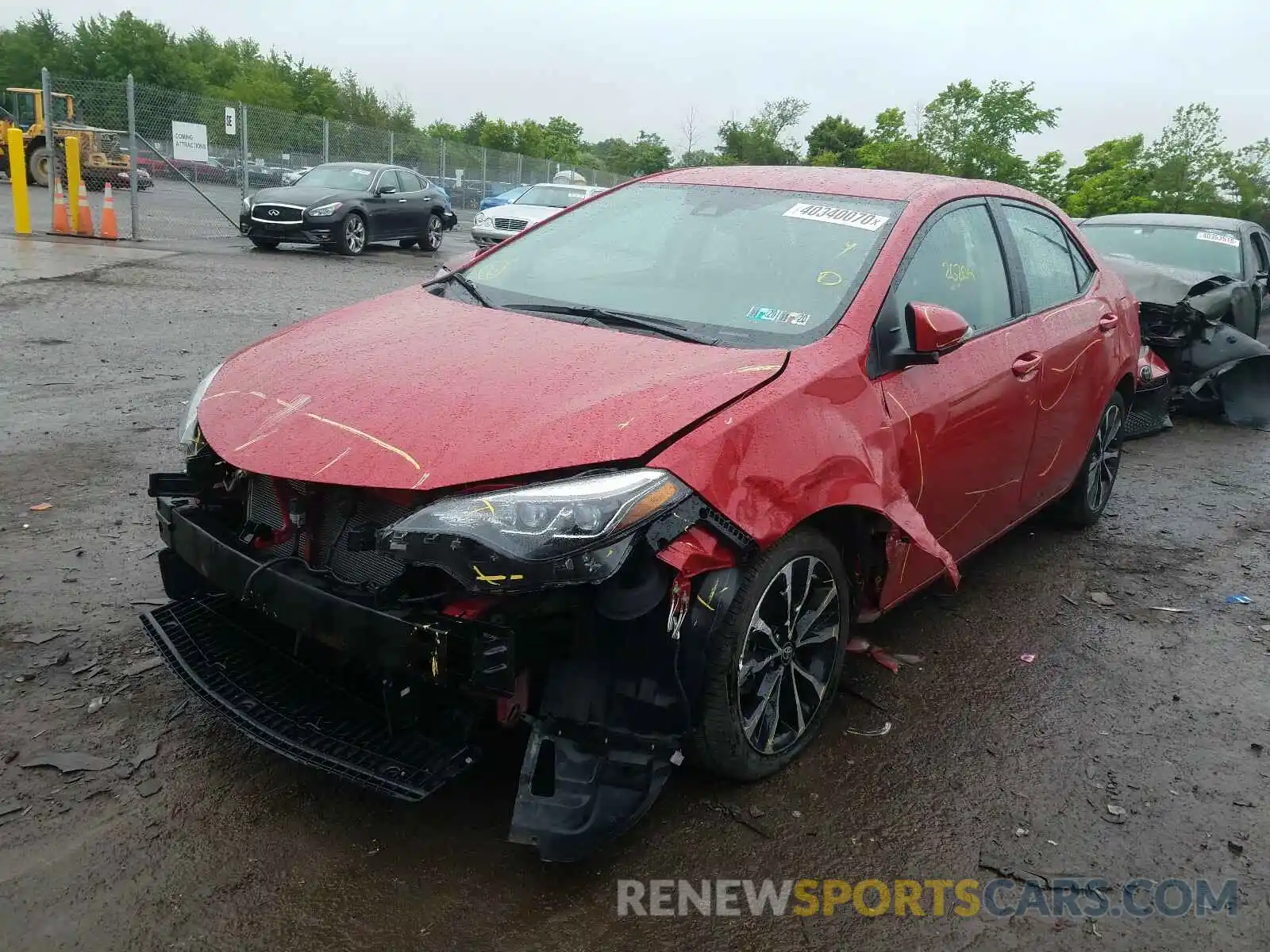 2 Photograph of a damaged car 2T1BURHE8KC200330 TOYOTA COROLLA 2019