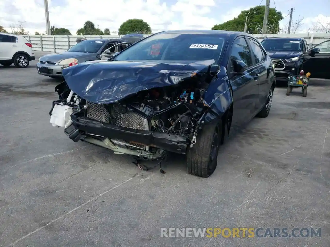 2 Photograph of a damaged car 2T1BURHE8KC200697 TOYOTA COROLLA 2019