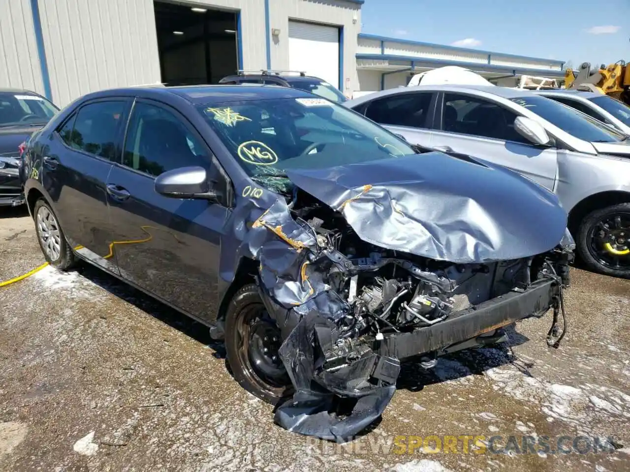 1 Photograph of a damaged car 2T1BURHE8KC201252 TOYOTA COROLLA 2019