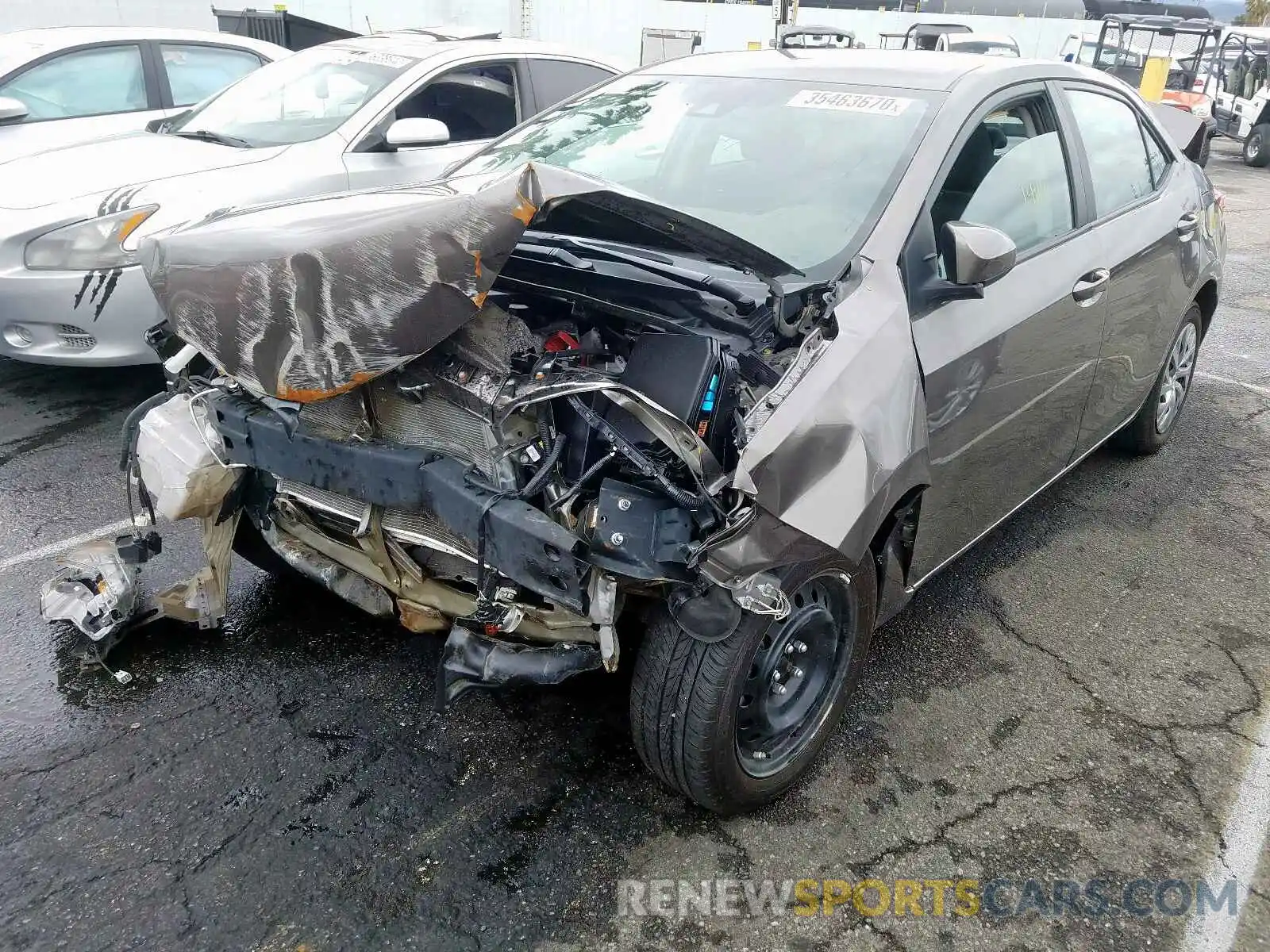 2 Photograph of a damaged car 2T1BURHE8KC201591 TOYOTA COROLLA 2019