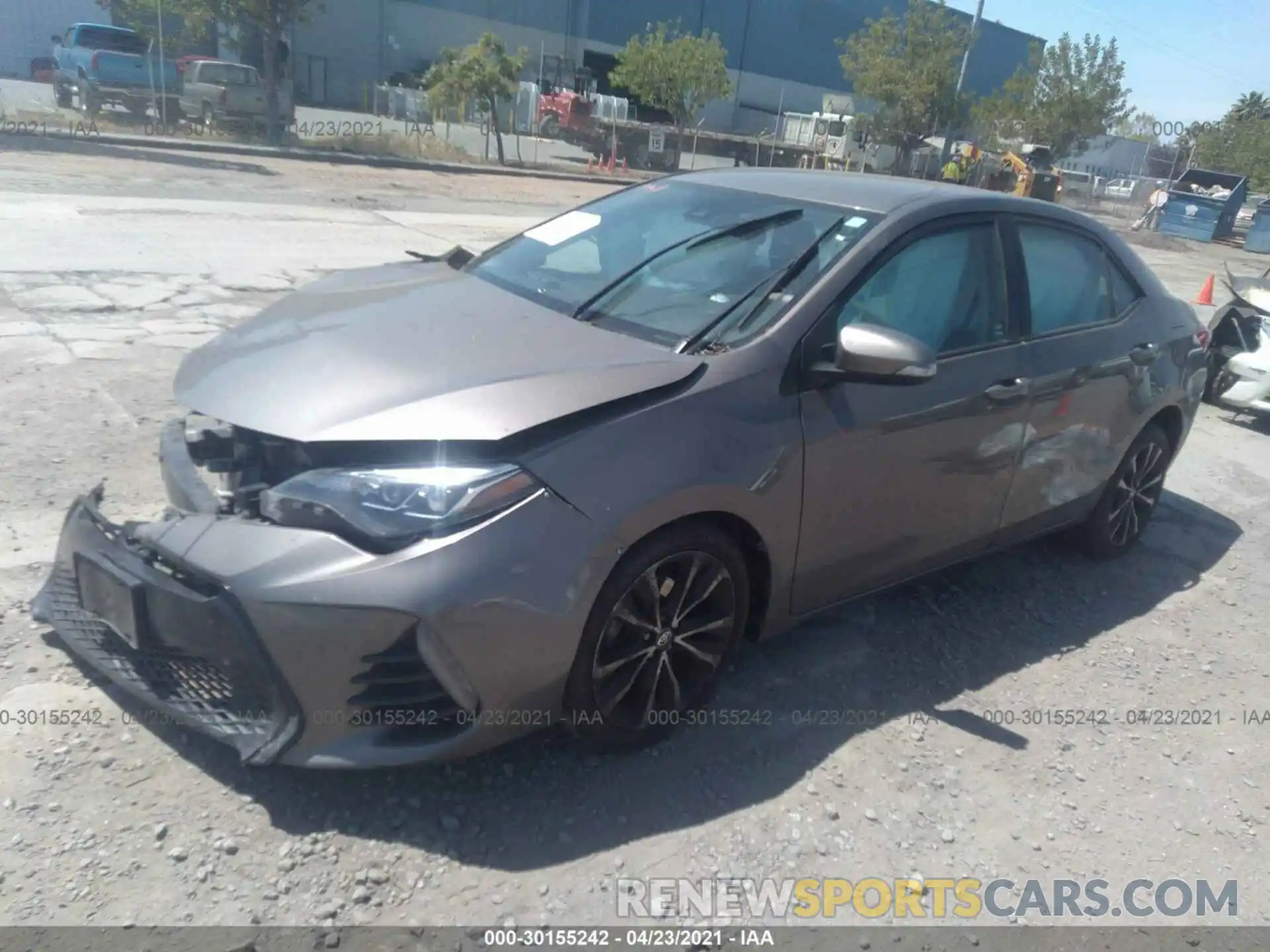 2 Photograph of a damaged car 2T1BURHE8KC202112 TOYOTA COROLLA 2019