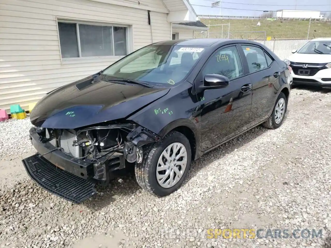 2 Photograph of a damaged car 2T1BURHE8KC202241 TOYOTA COROLLA 2019