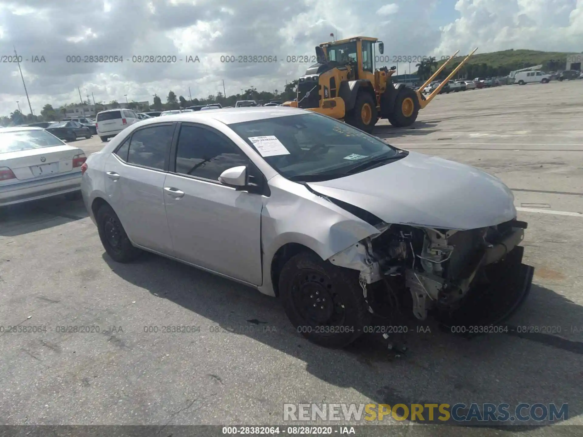 1 Photograph of a damaged car 2T1BURHE8KC202434 TOYOTA COROLLA 2019