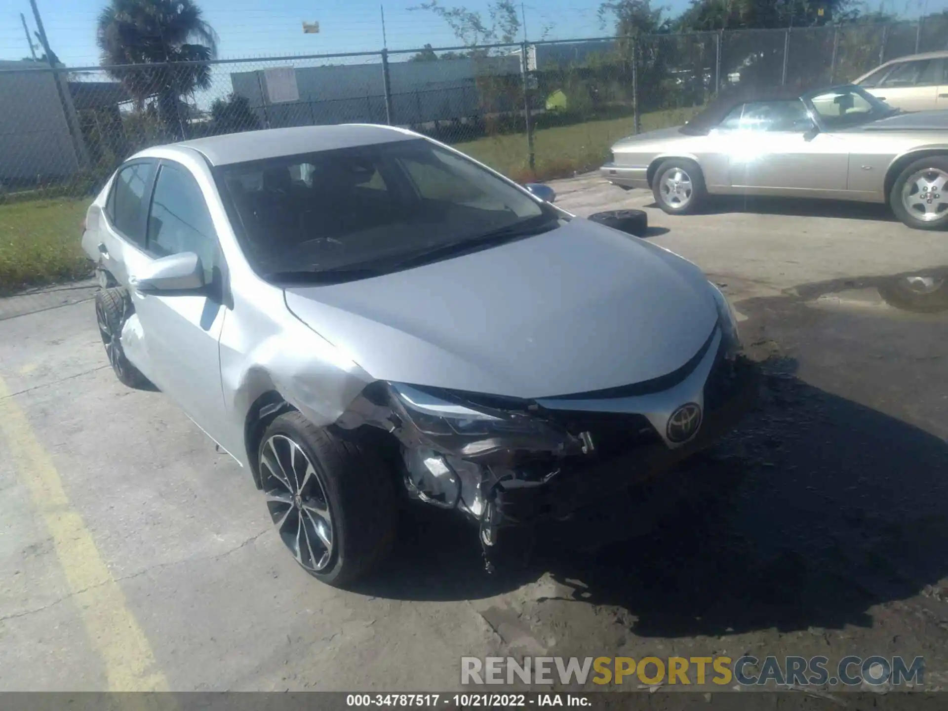 1 Photograph of a damaged car 2T1BURHE8KC203762 TOYOTA COROLLA 2019