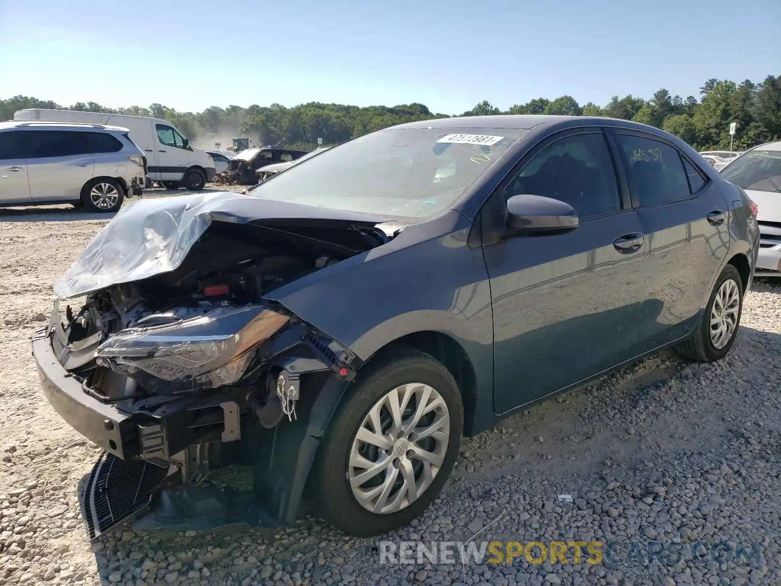 2 Photograph of a damaged car 2T1BURHE8KC204233 TOYOTA COROLLA 2019