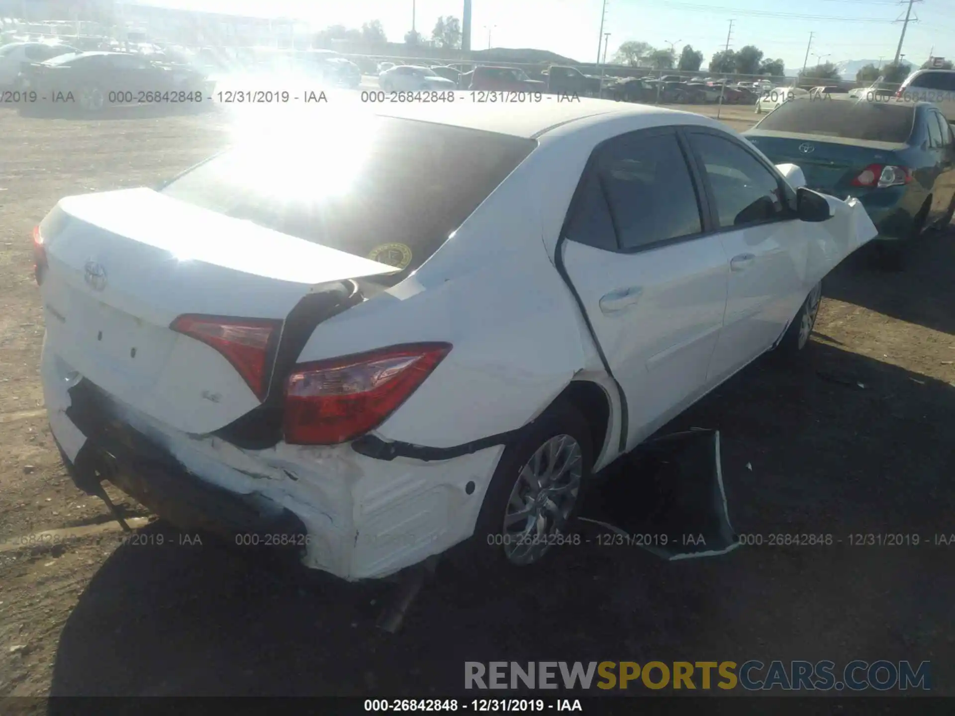 4 Photograph of a damaged car 2T1BURHE8KC204989 TOYOTA COROLLA 2019