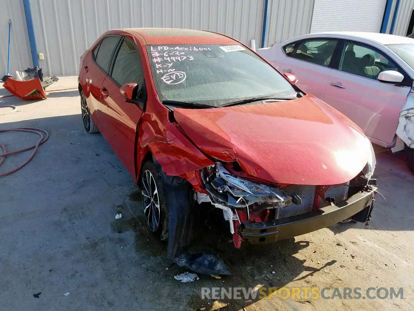 1 Photograph of a damaged car 2T1BURHE8KC205768 TOYOTA COROLLA 2019