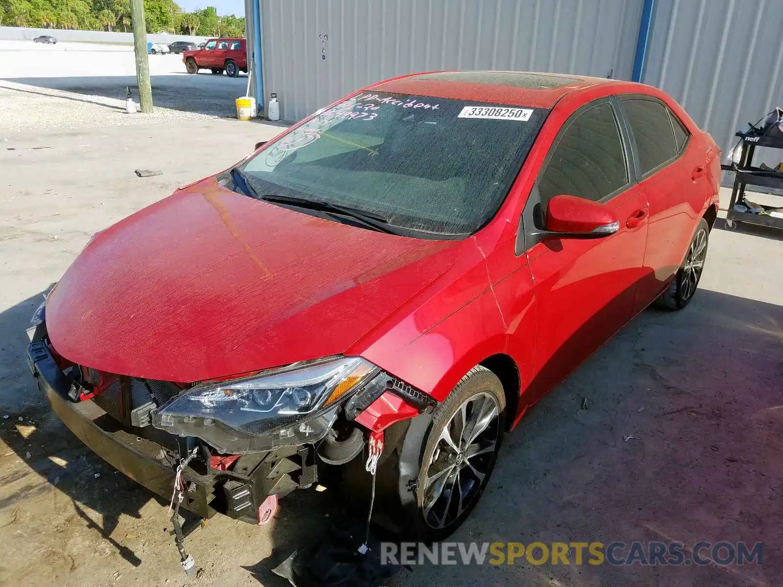 2 Photograph of a damaged car 2T1BURHE8KC205768 TOYOTA COROLLA 2019